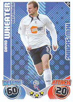 David Wheater Bolton Wanderers 2010/11 Topps Match Attax New Signing #N13